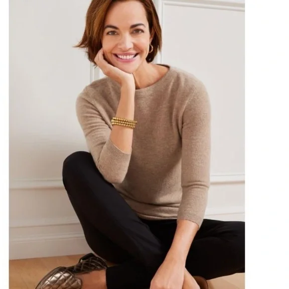 New - Talbot Audrey cashmere sweater (soft black) - Picture 2 of 2